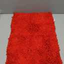 BOANKODU Bathroom Rugs 15x23, Extra Soft Absorbent Chenille Bath Rugs, PVC Backing Quick Dry, Machine Washable Bath Mats for Bathroom Floor, Tub and Shower, Home Decor Accessories, Red