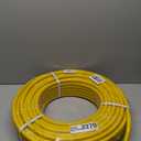 CSST 1/2" Gas Line 148ft Corrugated Stainless Steel Tubing Flexible Gas Line 1/2inch Natural Gas Hose Pipe Kit With 2 Male Adapter Fittings