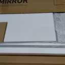 TETOTE 24 x 32 Backlit Bathroom Mirror Brushed Nickel Metal Frame LED Light Vanity 3-Color White/Warm/Natural Stepless Dimmable Anti-Fog Backlight Mirror Wall-Mounted