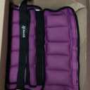 Yes4All Adjustable Wrist & Ankle Weights 3.5/5 LB Pair, Leg Weights for Women & Men, Weighted Arm Bands with Removable Sandbags for Fitness, Pilates, Walking, Strength Training - Versatile Colors (Purple)