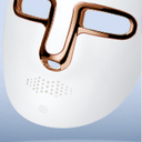 SDKWDH Red Light Photon Facial Mask, Wireless Rechargeable & Ergonomic Design with NIR, Portable for Home & Travel, Gold