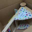 Tiny Land Wooden Baby Walker with Adjustable Speed, Montessori Activity Push Walker Toy for Toddlers, Colorful Learning Walker for Boys & Girls (Rainbow)
