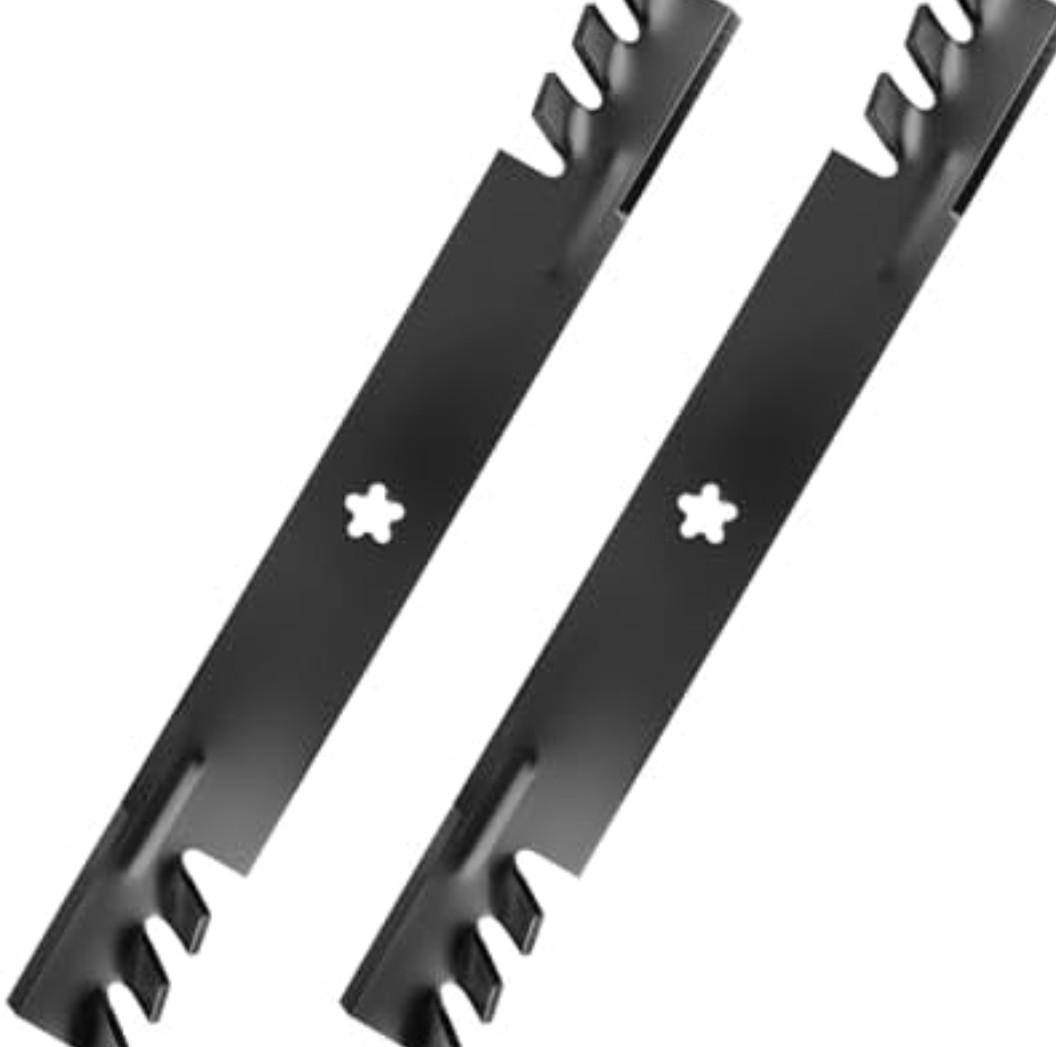 IDEASURE 138971 Gator Mulching Blades for 42" Deck, 532138971 Mower Blades Compatible with Craftsman Husqvarna Poulan Lawn Tractor, Replaces 134149, 127843, 138498, 422719, 2 Pack