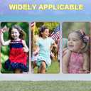 Independence Day Hair Clips Patriotic American Flag Hair Bows, Fashionable High-End 4th of July Hair Clips Independence Day Hair Accessories for Baby Girls 2PCS (1 Count (Pack of 1))
