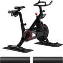 2-Pack Bike & Rowing Machine Mat for Carpet & Hardwood Floors, Compatible with Peloton/Yosuda, Anti-Slip Floor Protector Pad, Noise & Vibration Dampening