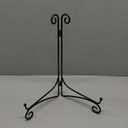 Iron Plate Stand for Display with Folding Design, Picture Stands for Tables, 12 Inch Large Easels for Displaying for Book, Art Piece, Photo and Platter, 12 Black