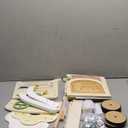 ROBOTIME Wooden Baby Walker Push Toy for Toddlers, Baby Push Walker with Wheels, Farm-Themed Activity Center for Girls & Boys, Adjustable Speed Walker for Baby Learning to Walk