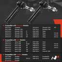 A-Premium 2 x [5.520 Inch] Front Outer Tie Rod Ends, Compatible with Chevy & GMC & Cadillac - 2007-2014 - Silverado 1500, Tahoe, Suburban, Avalanche, Sierra 1500, Yukon (XL 1500), Escalade (ESV & EXT)