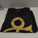 Prince Unisex Adult Prince Official Merch Gold Love Symbol Short Sleeve Shirt (Black, S)
