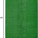 Garland Rug Artificial Grass 7 Ft. X 10 Ft. Large Indoor/Outdoor Area Rug Green -Lush Green, Durable, and Low-Maintenance for Patios, Lawns, and More