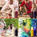 3 Hole Squeeze Bottles for Sauces Plastic Condiment Squeeze Bottles Ketchup Dispenser Salad Dressing Container Squirt Kitchen Squeeze Bottles for Oil BBQ Paint Pancake Art 3 Pcs 13oz/380ML