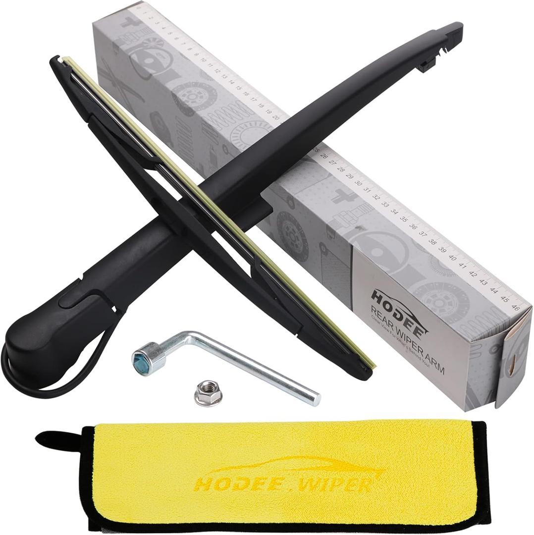 Rear Wiper Arm Blade Kit,Exact-Fit Replacement for 2007-2014 Chevrolet Chevy Tahoe Suburban,Yukon,Escalade,OEM-Style Fit,Easy Install in Minutes,Complete Hardware Included (Cap/Nut),Streak-Free