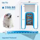 Inflatable Water Ramp for Dogs 60" L x 40" W - Durable, Puncture-Resistant Surface Ensures Safe and Easy Access to Water for Dogs Up to 230 Pounds, Perfect for Pools, Lakes, and Beaches