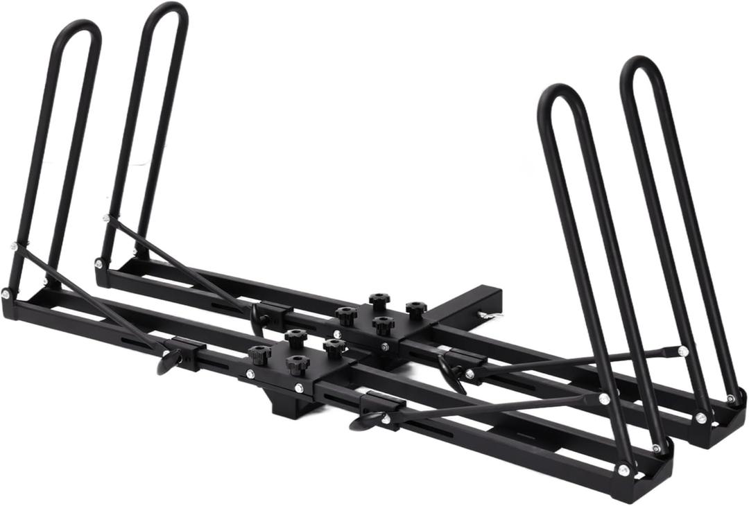 Hitch Bike Rack for 2 Bikes,100 lbs Capacity Bike Carrier for car Cars SUVs Trucks, Double-Arm 2 Bike Rack Hitch Mount, Fit 2 Inch Receiver