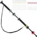 Blow Dart Gun 36" .40 Caliber Blowgun for Hunting Kit with 48 Long/Mid/Short Darts All Aluminum Made, with Sling, Tactical Grip and Optic Sight