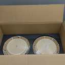 LE TAUCI Dinnerware Sets 16 PCS, Stoneware Plates and Bowls Set, House Warming Wedding Present, Serve for 4 (10" Dinner Plates + 8" Salad Dish + 28 oz Cereal Bowl+12oz coffee mugs) x 4, Arctic White