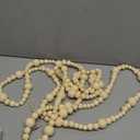 Christmas Wood Bead Garland, Creative Wooden Garland for Valentine's Day Decor, Farmhouse Wall Home Rustic Country Natural Holiday Decoration Hanging Prayer Beads