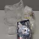 3-Lights Black and Gold Bathroom Light Fixtures Over Mirror, Modern Brushed Gold Vanity Lights for Bathroom, Sconces Wall Lighting with Square Glass Shade for Mirror Bedroom Hallway