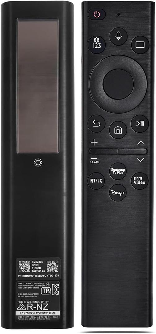 Replacement for Samsung Smart TV Remote,Voice Control Compatible with 2022 BN59-01385B(Solar Version),for Most 2018 to 2022 Smasung Crystal UHD QLED The Frame QLED 4K 8K Smart TVs