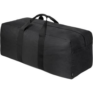 Vorspack Extra Large Duffle Bag for Travel - 200L Duffel Bag for Men Gear Bag for Storage Foldable Weekender Bag for Overnight Camping - Black