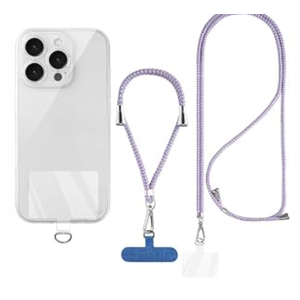 SWINILAYA Cell Phone Lanyard Crossbody Wrist, Universal Crossbody Patch Phone Lanyards, Adjustable Nylon Phone Lanyards for Around The Neck, Compatible with Most Smartphones