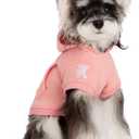 Koneseve Dog Hoodie - Fleece Warm Sweater with Pocket, Soft Clothes for Daily Wear, Basic Hooded Sweatshirts, Winter Coat Clothing, Comfort Tee Shirt Fit for All Breeds Pet - Pink - 3XL