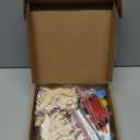 24 Pack Dinosaur Party Favors Painting Toys  Valentines Day Gifts for Kids Birthday Treat Goodie Bag Filler Classroom Exchange Gifts, Dinos Wood Keychain Paint Kits Arts Crafts for Girls Boys