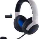 Razer Kaira HyperSpeed Wireless Gaming Headset for PlayStation 5 / PS5, PS4, PC, Mobile: 50mm Drivers - HyperClear Cardioid Mic - Memory Foam Cushions - Bluetooth - 30 Hr Battery - White & Black