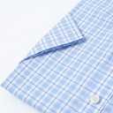 Year In Year Out Wrinkle Free Dress Shirts for Men Regular Fit Short Sleeve Button Down Shirts Business Casual Shirts (Blue)
