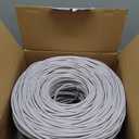 MONK CABLES | CAT6 Plenum Cable 1000ft | UTP, 23AWG, 550MHz | DSX-8000 Certified | Most Certified Cable of The Whole Market (White)