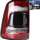 LED Tail Lights Black Cover w/o Blind Spot Detection Compatible With 2019-2023 Dodge Ram 2500 Left Driver Side Replace 68361719AD