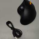 ProtoArc Wireless Bluetooth Trackball Mouse, EM02 Two Adjustable Angle Ergonomic Rechargeable Computer Ball Mouse, 3 Device Connection, Thumb Control and Smooth Tracking for Laptop, PC, Mac-Gray