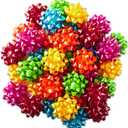 Hallmark Bright Gift Bow Assortment (36 Bows) Red, Pink, Orange, Green, Teal, Yellow for Birthdays, Weddings, Baby / Bridal Showers, Christmas, Hanukkah