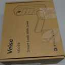 Veise VE019 Fingerprint Smart Lever Lock - APP Control, Keypad Door Lock with Handle, Keyless Entry for Front Door and Bedroom, Electronic Digital Knob, Remote Grant, IP55 Weatherproof, Satin Nickel