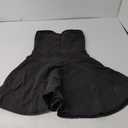 Strapless Black Dress, Short Flared Skirt, Back Zipper Closure, Size, Small