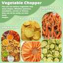 Suuker Crinkle Cut Knife for Veggies,Crinkle Cutter,Potato Cutter for Fries,Potato Slicer for French Fries,Pickle Slicer,Carrot Chopper,Stainless Steel Veggie Chopper for Avocado,Watermelon,Cucumber