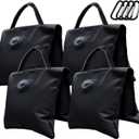 Eurmax USA Saddle Design Water Weight Bag Heavy Duty Water Saddlebag Portable Water Bags Outdoor Weights Photo Video Studio Stand 4-Pack(Black)