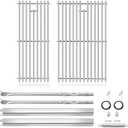 Grill Replacement Parts for Charbroil Performance 2 Burner 463630021 463660421 463630422 463660021, Grill Grate, G325-0002-W1 Heat Plates, G327-2100-W1 Burner and Igniter for Charbroil 463630021 Parts