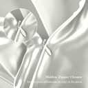 Mulberry Silk Pillow Cases Standard Size, Silk Pillowcase for Hair and Skin, Anti Acne Cooling Sleep Both Sides Natural Silk Satin Pillow Covers with Hidden Zipper, Gifts for Women Men, Ivory (Standard - 2026 Inch)