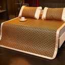 Summer Sleeping mat, Summer Cooling Bam-Boo Sleeping Mat Foldable, Traditional Chinese Rattan Pad Cooling Mattress, Foldable Breathable, for Single Double Queen-Size(Color B,90cm)
