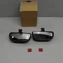 Blind Spot Mirror for Car, HD Glass Convex Wide Angle Blindspot Rear View Mirrors, Adjustable Clip On Car Side Mirror for Trucks SUVs Jeep RVs, Fits Max 0.16in/0.4cm Framed Mirrors (Black 2pcs)