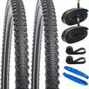 YUNSCM 2-PCS 700C Bike Tires 700x38C 40-622 Compatible with Gravel Bike Tires 700x36C 700 x 38C 700x40C Bicycle Tires (Y-1005)