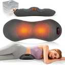 Smooth Spine Triple Fusion Back Massager with Heat - Sciatica Pain Relief & Spine Decompression Device, Deep Tissue Massager for Lower Back Pain, Office Chair and Home Use for Chronic Sufferers