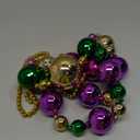 GiftExpress 2PC 44 Inch Mardi Gras Jumbo Bead Necklace for Party Favors, Mardi Gras Festival, Mardi Gras Parades