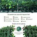 Artificial Grass Wall Panel Backdrop,10" X 10" 12P(8.4 sqft) UV-Anti Greenery Boxwood Panels for Indoor Outdoor Green Wall Decor & Ivy Fence Covering Privacy (10"X10" 12P)