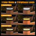 4x4 Solar Post Cap Lights Outdoor [8 Pack Waterproof IP65], 3 Lighting Modes for Fence Deck Patio Garden Decor, Dusk-to-Dawn Solar Powered Post Lights Fit 4x4 Wood/Vinyl