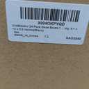 24 Pack Shoe Boxes for Closet Fit Size 9, Stackable Shoe Storage Organizers with Lids Foldable White Plastic Sneaker Containers Display Space Saving, 9.1 x 13 x 5.5 Inches(Black)