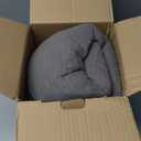 EMME Cotton Blanket Queen Size for Bed Soft Large Muslin Bed Blankets 90"*90" Lightweight Breathable Grey Blanket All Season Gauze Blanket, Grey