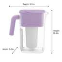 Culligan with ZeroWater Technology 10-Cup Water Filter Pitcher Includes 5-Stage Advanced Water Filter, IAPMO Certified to Reduce Lead, Total PFAS, Mercury, Fluoride, and Chlorine - Lilac