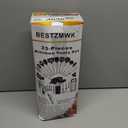 Kitchen Utensil Set-Silicone Cooking Utensils-33 Kitchen Gadgets & Spoons for Nonstick Cookware-Silicone and Stainless Steel Spatula Set-Best Kitchen Tools, Useful Pots and Pans Accessories (Black)